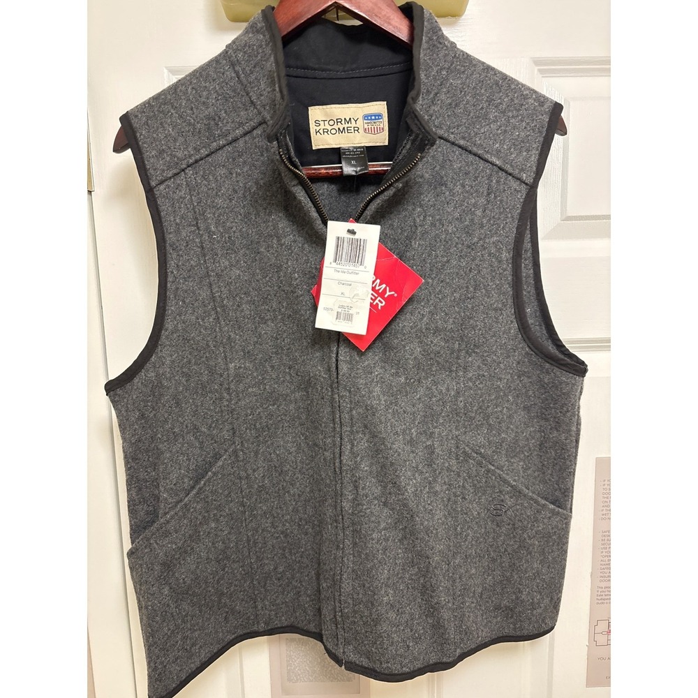 Stormy Kromer Ladies Wool Vest XL Charcoal Gray USA Made‎ NWT $109 MSRP